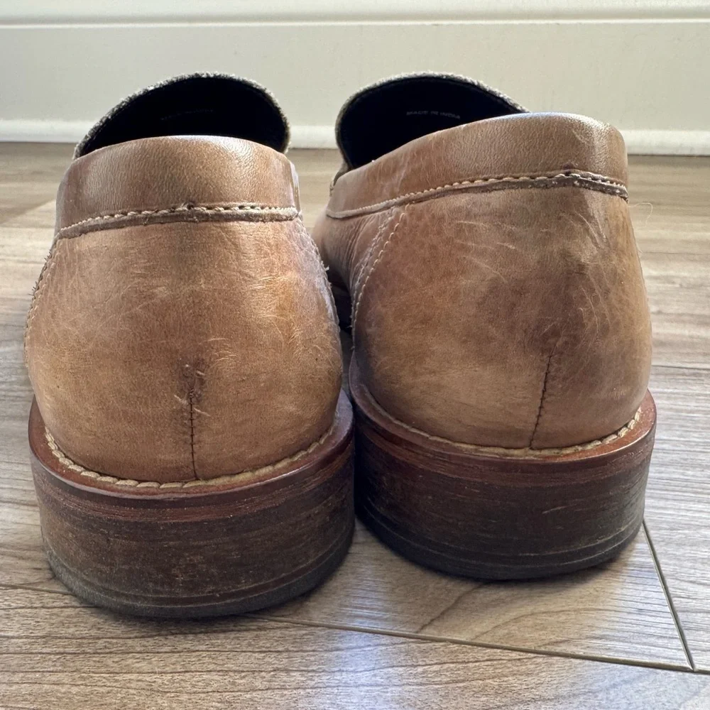 Men’s Cole Haan slip-on loafer Shoes Lt brown leather Size 10 M